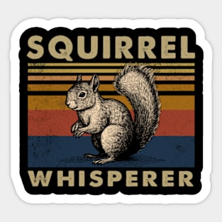 Whisker Whispers Squirrel Whisperer, Urban Nature Tee Extravaganza Sticker